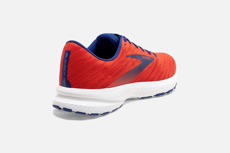 Brooks Launch 7 Road Running Shoes - Mens - Orange/Blue - HW4830169